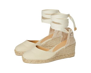 (���) �J�X�^�j�G�[�� ���f�B�[�X �J���[�i 60mm �E�F�b�W �G�X�p�h���[�� CASTANER women Carina 60mm Wedge Espadrille Ivory