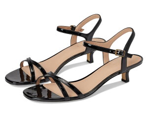 (���) �R�[���n�[�� ���f�B�[�X ���j �L�g�� �q�[�� �X�g���b�v �T���_�� 40mm Cole Haan women Leni Kitten Heel Strappy Sandals 40mm Black Patent Leather