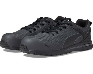 (���) �v�[�} �Z�[�t�e�B�[ �����Y ���r�e�B �j�b�g ���E ASTM �G�[ PUMA Safety men Levity Knit Low ASTM EH Grey/Black