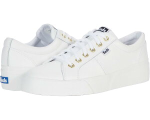 (���) �P�b�Y ���f�B�[�X �W�����v �L�b�N �f���I ���[�X-�A�b�v Keds women Jump Kick Duo Lace-Up White/Gold