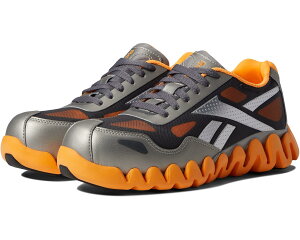 (���) ���[�{�b�N ���[�N ���f�B�[�X �W�O �p���X ���[�N �G�[ �R���v �g�D Reebok Work women Zig Pulse Work EH Comp Toe Silver/Orange