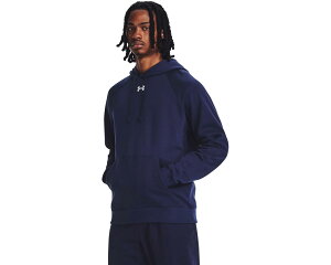 (���) �A���_�[�A�[�}�[ �����Y ���C�o�� �t���[�X �u�[�f�B Under Armour men Rival Fleece Hoodie Midnight Navy/White