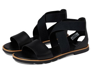 (���) �\���� ���f�B�[�X �G�� 3 �T���_�� SOREL women Ella III Sandal Black/Black