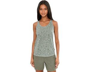 (���) ���C�������r���Y ���f�B�[�X �t�F�U�[�E�F�C�g �^���N Royal Robbins women Featherweight Tank Sage Leaf Heather Sunburst Print