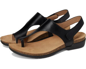 (���) �_���X�R ���f�B�[�X ���[�X Dansko women Reece Black Waxy Burnished