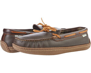 (���) �G���G���r�[�� �����Y �n���h �\�[�� �X���b�p �t�����l��-���C���h L.L.Bean men Hand Sewn Slippers Flannel-Lined Brown