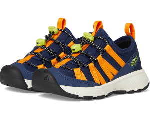 (���) �L�[�� �L�b�Y ���g�]�A �X�j�[�J�[ (�g�h���[/���g�� �L�b�h) KEEN kids Motozoa Sneaker (Toddler/Little Kid) Naval Academy/Bright Marigold