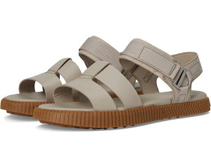 (���) �\���� ���f�B�[�X �I�i �A���N�� �X�g���b�v �t���b�c �T���_�� SOREL women Ona Ave Ankle Strap Flat Sandals Crushed Clay/Gum
