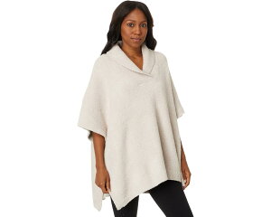 (���) �x�A�t�b�g�h���[���X ���f�B�[�X �R�[�W�V�b�N �V���[�� �J���[ �|���`�� Barefoot Dreams women CozyChic Shawl Collar Poncho Tidewater