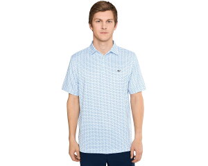 (���) ���B�����[�h���@�C���Y �����Y �v�����e�b�h �T���J�e�B �|�� Vineyard Vines men Printed Sankaty Polo Wahoo Micro - White