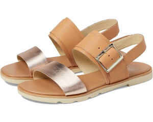 (���) �\���� ���f�B�[�X �G�� 3 �X�����O�o�b�N SOREL women Ella III Slingback Honest Beige/Honey White