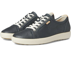 (���) �G�R�[ ���f�B�[�X �\�t�g 7 �X�j�[�J�[ ECCO women Soft 7 Sneaker Silver Metallic Suede
