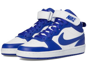 (���) �i�C�L �L�b�Y �R�[�g �{���[ �~�b�h 2 (�r�b�O �L�b�h) Nike kids Court Borough Mid 2 (Big Kid) White/Deep Night/White