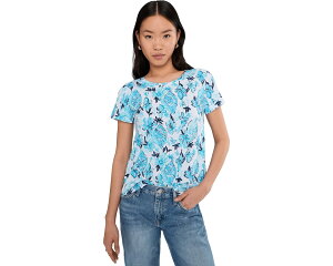 (���) �����[ �s�����b�c�@�[ ���f�B�[�X �G�b�^ �X�N�[�v �l�b�N Lilly Pulitzer women Etta Scoop Neck Resort White Seashell Splendor