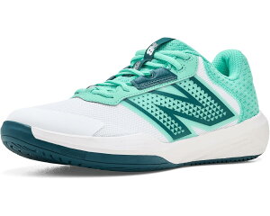 (���) �j���[�o�����X ���f�B�[�X �e�j�X �V���[�Y New Balance women 696v6 Tennis Shoes NB White/Deep End