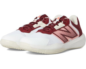 (���) �j���[�o�����X ���f�B�[�X �e�j�X �V���[�Y New Balance women 696v6 Tennis Shoes White/Monarch Burgundy