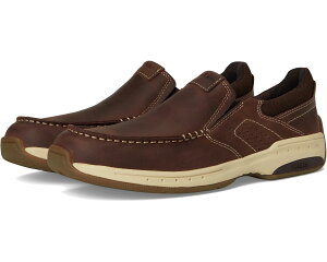 (���) �_�i�� �����Y �E�F�[�u Dunham men Waves Dark Brown Leather