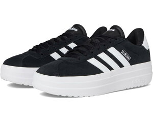 (���) �A�f�B�_�X ���f�B�[�X Vl �R�[�g �{�[���h �V���[�Y adidas women Vl Court Bold Shoes Black/White/White