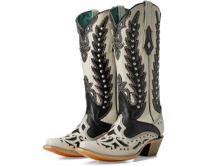(���) �R�[���� �u�[�c ���f�B�[�X Corral Boots women C4160 White/Black