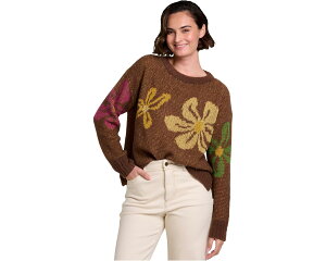 (���) ���f�B�[�X �R�^�e�B �h���}�� �Z�[�^�[ ToadCo women Cotati Dolman Sweater Chestnut Daisies