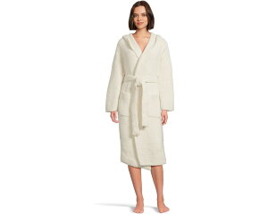 (���) �x�A�t�b�g�h���[���X ���f�B�[�X �R�[�W�V�b�N ���u�h �t�[�f�b�g ���[�u Barefoot Dreams women CozyChic Ribbed Hooded Robe Cream