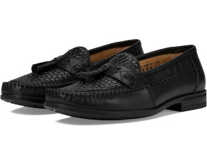 (���) �i�� �u�b�V�� �����Y �X�g���t�H�[�h �E�[�u�� ���b�N �g�D ���[�t�@�[ Nunn Bush men Strafford Woven Moc Toe Loafer Black