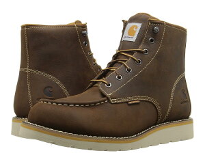 (���) �J�[�n�[�g �����Y 6�C���` �m��-�Z�[�t�e�B �g�D �E�F�b�W �u�[�c Carhartt men 6-Inch Non-Safety Toe Wedge Boot Brown Oil Tanned Leather