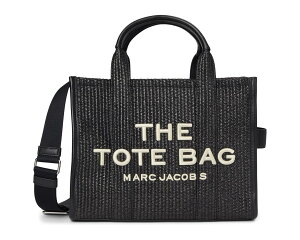 (���) �}�[�N�W�F�C�R�u�X �U �E�[�u�� �~�f�B�A�� �g�[�g �o�b�O Marc Jacobs The Woven Medium Tote Bag Black
