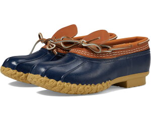 (���) �G���G���r�[�� ���f�B�[�X ���o�[ ���b�N L.L.Bean women Rubber Moc Tan/Bright Navy/Gum