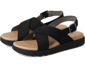 (���) �L�[�� ���f�B�[�X �G�� ���O�[ �N���X �X�g���b�v KEEN women Elle Luxe Cross Strap Black/Black