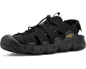 (���) �L�[�� �����Y �n�C�p�[�|�[�g �t�B�b�V���[�}�� ���U�[ KEEN men Hyperport Fisherman Leather Black/Keen Yellow