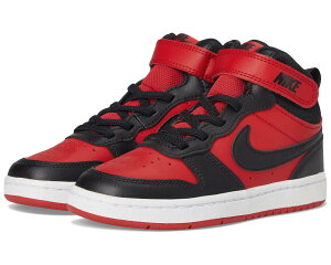 (���) �i�C�L �L�b�Y �R�[�g �{���[ �~�b�h 2 (���g�� �L�b�h) Nike kids Court Borough Mid 2 (Little Kid) University Red/Black/White