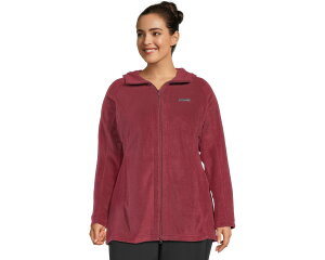 (���) �R�����r�A ���f�B�[�X �v���X �T�C�Y �x���g�� �X�v�����O�X �� �����O �u�[�f�B Columbia women Plus Size Benton Springs II Long Hoodie Rich Wine 1