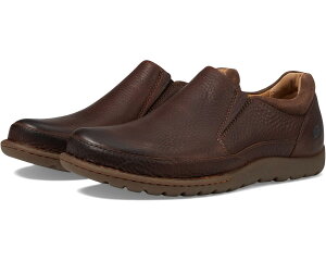 (���) �{�[�� �����Y �i�C�W�F�� �X���b�|�� Born men Nigel Slip-On Brown/Dark Brown Combo