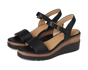 (���) �i�`�������C�U�[ ���f�B�[�X �O���V�G�� �E�F�b�W �T���_�� Naturalizer women Graciela Wedge Sandals Black Faux Leather