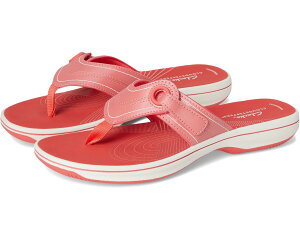 (���) �N���[�N�X ���f�B�[�X �u���[�Y ���C�i Clarks women Breeze Reyna Bright Coral Synthetic