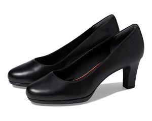 (���) ���b�N�|�[�g ���f�B�[�X �g�[�^�� ���[�V���� ���A �|���v Rockport women Total Motion Leah Pump Black Nappa