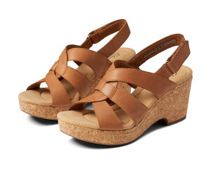 (���) �N���[�N�X ���f�B�[�X �W�[�� �r�[�` Clarks women Giselle Beach Tan Leather