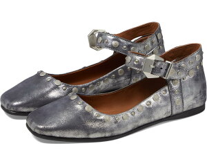 (���) �t���[�s�[�v�� ���f�B�[�X �~�X�e�B�b�N ���A���[ �W�[�� �t���b�c Free People women Mystic Mary Jane Flat Silver Distress