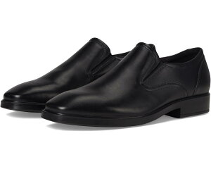 (���) �G�R�[ �����Y �~���� �v���[�� �g�D �X���b�v �I�� ���[�t�@�[�Y ECCO men Milan Plain Toe Slip On Loafers Black