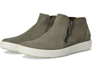 (���) �G�R�[ ���f�B�[�X �\�t�g 7 ���E �J�b�g �W�b�v �u�[�e�B ECCO women Soft 7 Low Cut Zip Bootie Smokey Olive Nubuck