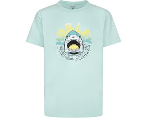 (���) �n�[���[ �L�b�Y �V���[�N �s�[�v �O���t�B�b�N Upf T-�V���c (���g�� �L�b�h) Hurley kids Shark Peep Graphic UPF T-Shirt (Little Kid) Mint Candy Heather