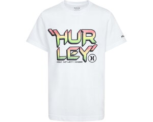 (���) �n�[���[ �L�b�Y Y2K �X�^�b�N �O���t�B�b�N T-�V���c (���g�� �L�b�h) Hurley kids Y2K Stack Graphic T-Shirt (Little Kid) White