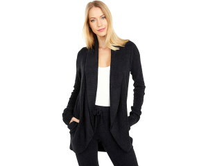 (���) �x�A�t�b�g�h���[���X ���f�B�[�X �R�[�W�[�V�b�N ���C�g �T�[�N�� �J���f�B Barefoot Dreams women Cozychic Lite Circle Cardi Black