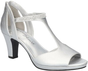 (���) �C�[�W�[�X�g���[�g ���f�B�[�X �t���b�V�� Easy Street women Flash Silver Satin