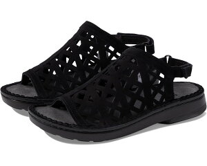 (���) �i�I�g ���f�B�[�X �A�}�h�[�� Naot women Amadora Black Velvet Nubuck