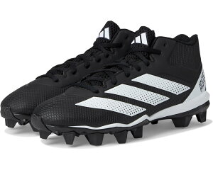 (���) �A�f�B�_�X �����Y �A�f�B�[�� ���[���f�b�h ���o�[ �t�b�g�{�[�� �N���[�c adidas men Adizero Impact.2 Molded Rubber Football Cleats Black/White/Black