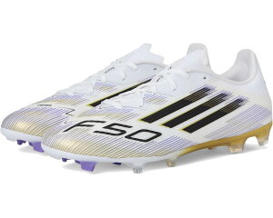 (���) �A�f�B�_�X ���j�Z�b�N�X ���[�O �t�@�[�� �O�����h �T�b�J�[ �N���[�c adidas unisex F50 League Firm Ground Soccer Cleats White/Black/Gold Metallic