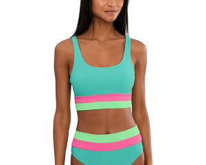 (���) �r�[�`���C�I�b�g ���f�B�[�X �}�b�P���W�[ �g�b�v Beach Riot women Mackenzie Top Strawberry Ice Colorblock