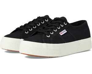 (���) �X�y���K ���f�B�[�X 2740 �v���b�g�t�H�[�� Superga women 2740 Platform Black/Full Avorio